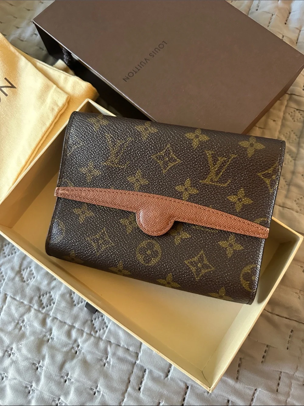 Louis Vuitton Monogram Pochette Arche Clutch Bag